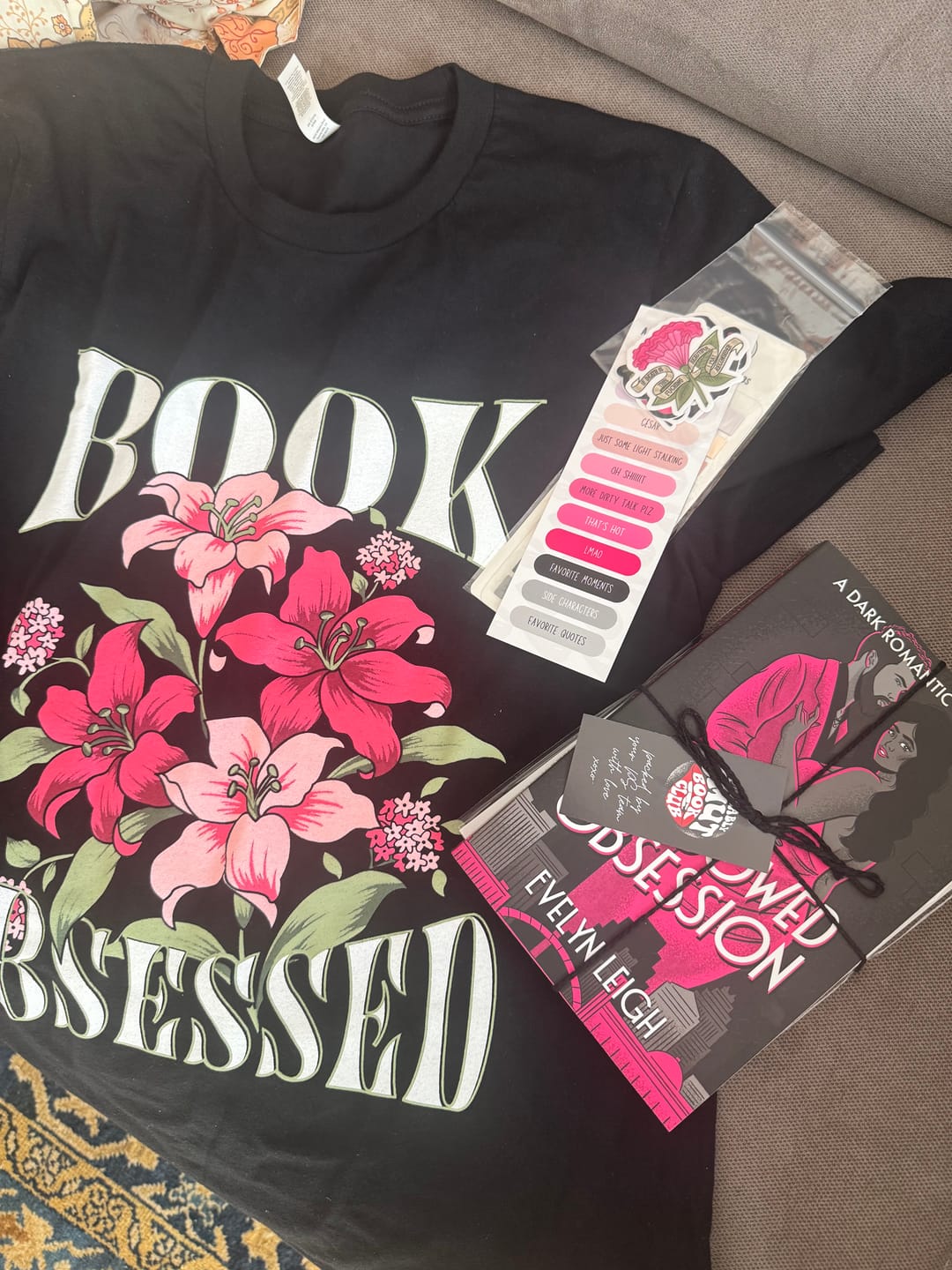Customer photo review of probably smut book club subscription