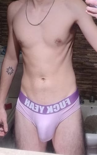 Customer photo review of LAVENDER BUBBLE BUTT JOCKSTRAP