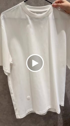 Customer video review of 透氣吸濕柔軟滑順祕魯棉冰棉T恤
