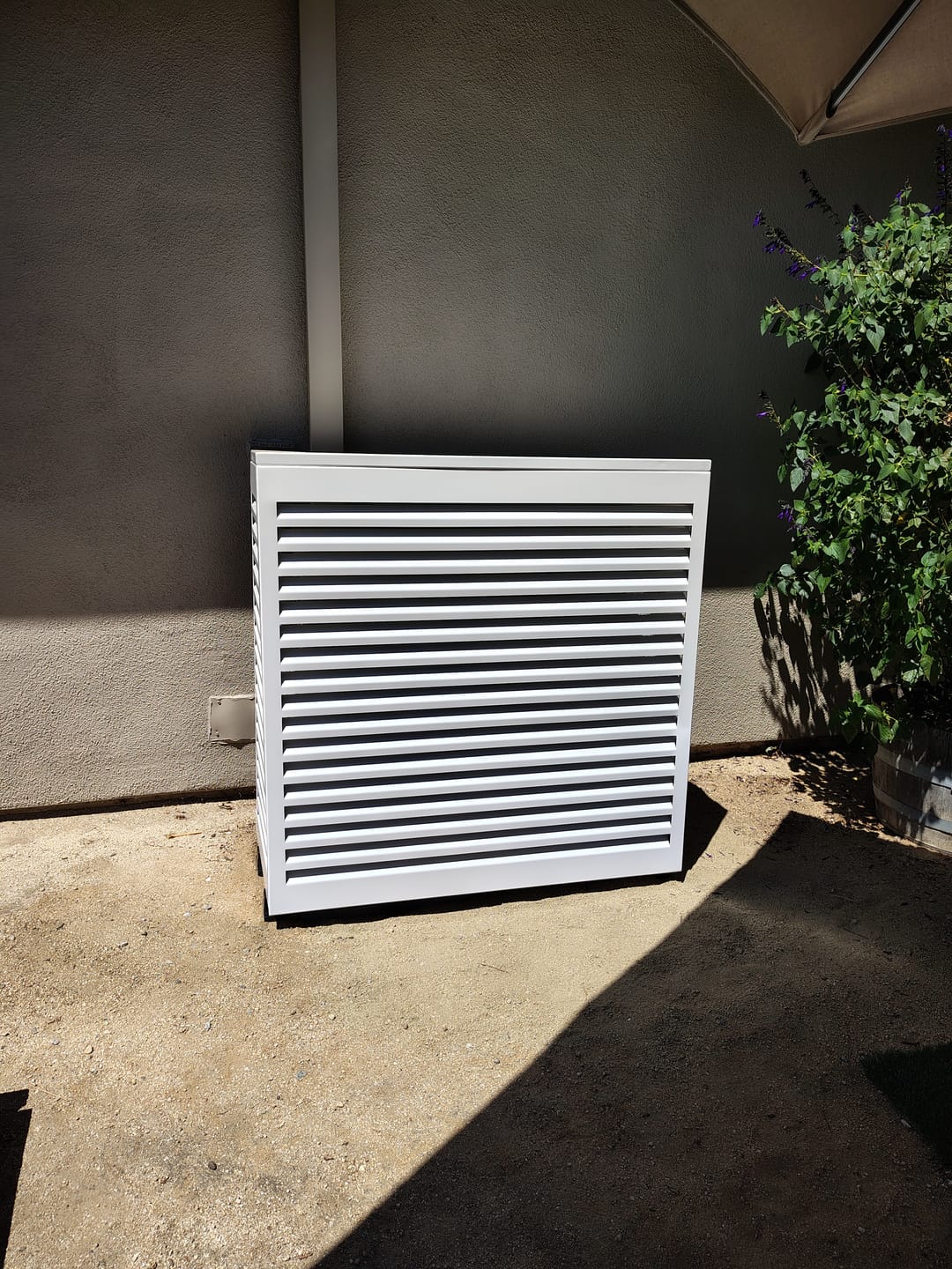 Customer photo review of Mini-Split AC Cover - White