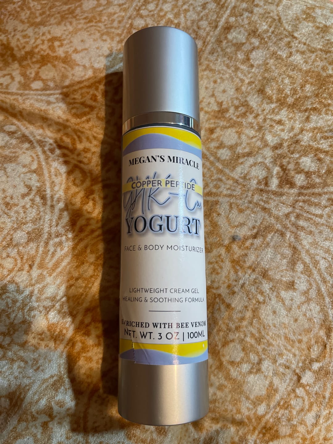 Customer photo review of Copper Peptide GHK-Cu Yogurt Moisturizer