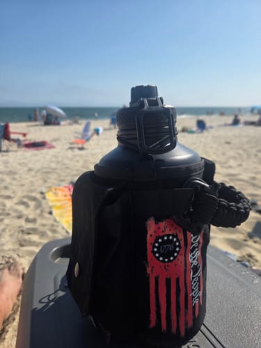 Customer photo review of 64oz Battle Bottle Water Bottles