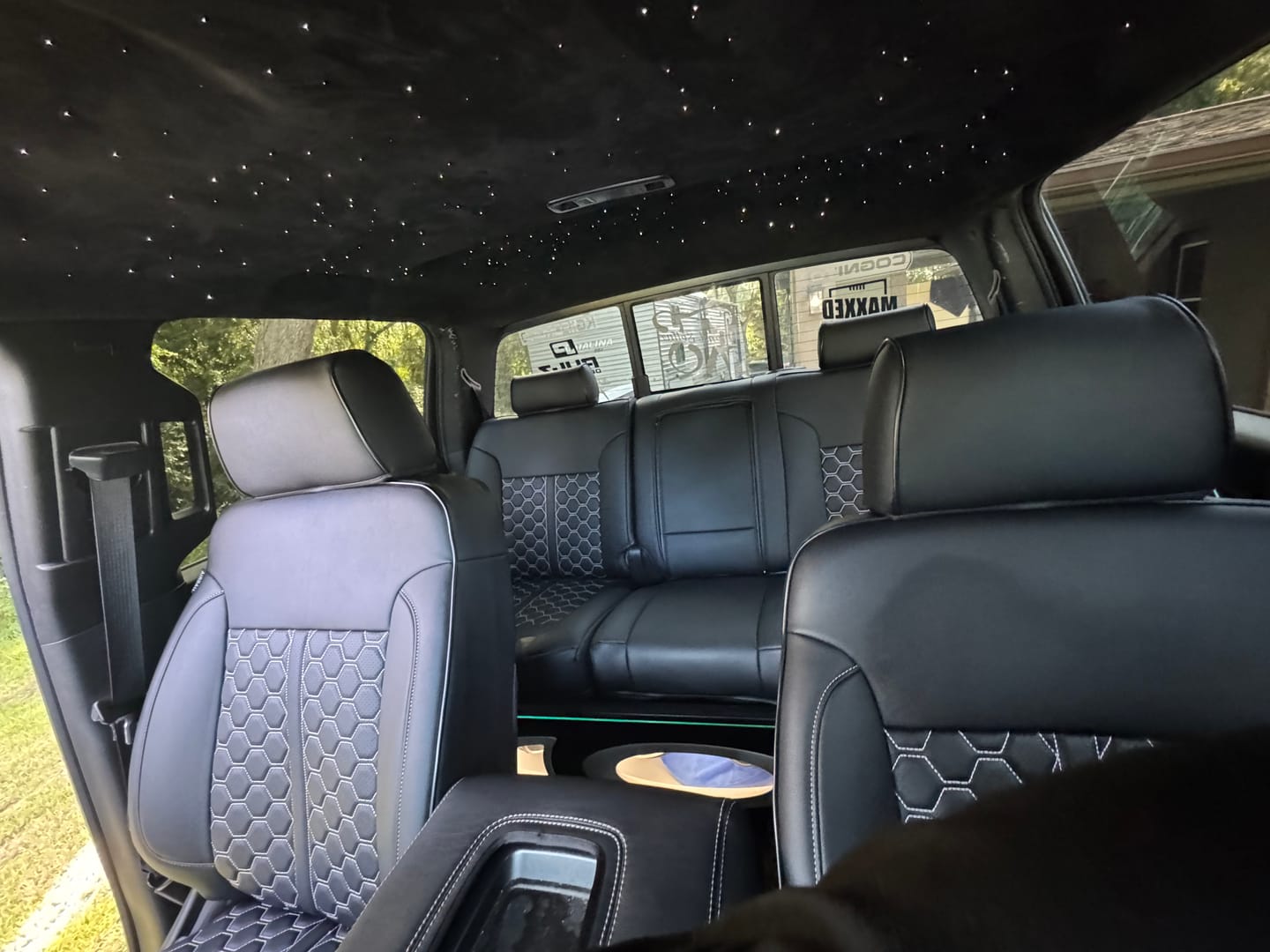 Customer photo review of 2014-18 GMC Sierra Custom Seat Covers (W/ Jump Seat)