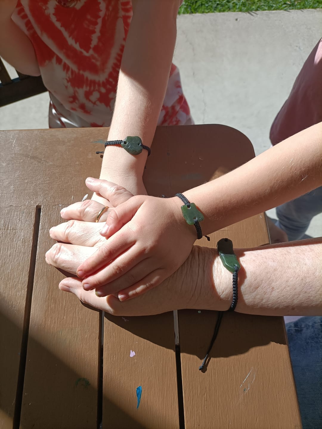Customer photo review of Greenstone Bracelet