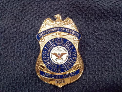 Customer photo review of US DCIS Office of Inspector General Special Agent Badge Replica Movie Props