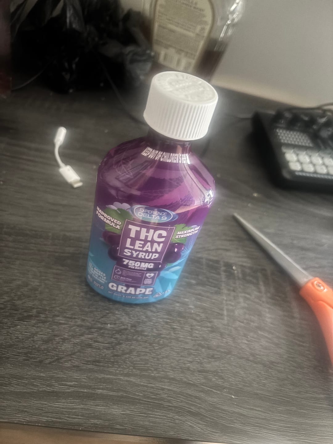 Customer photo review of Delta 9 THC Grape Lean Syrup 750mg