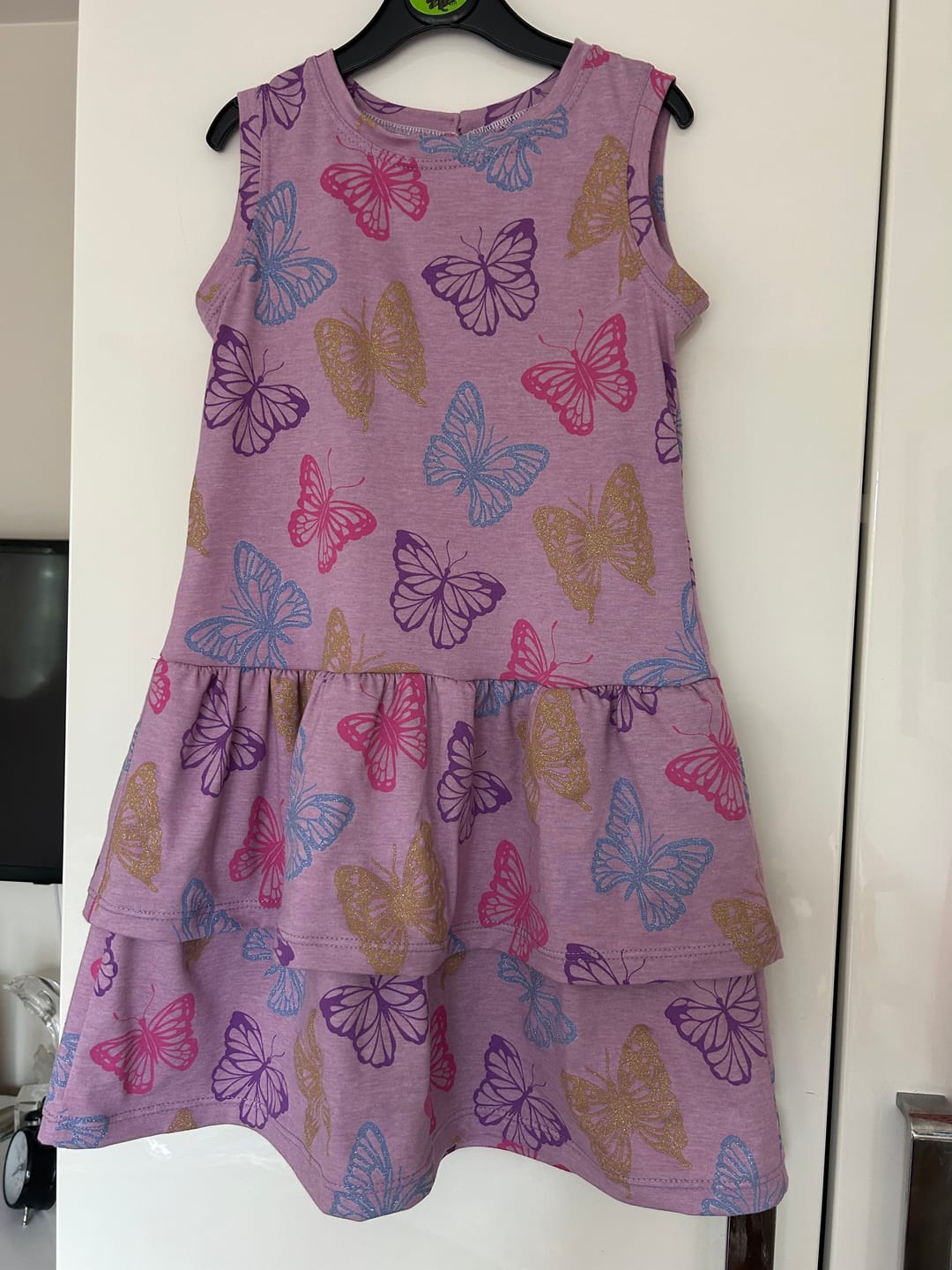 Customer photo review of Glitter Butterflies Melange Cotton Jersey Fabric