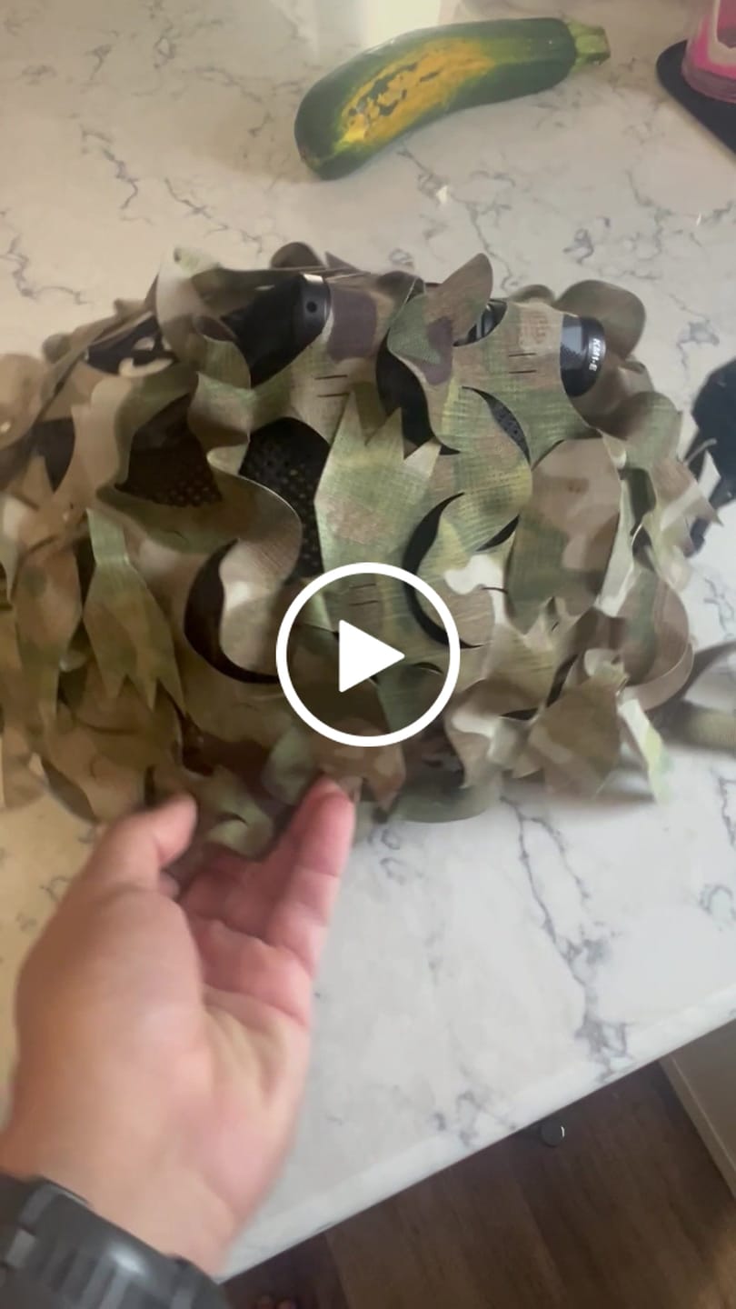 Customer video review of Predator Ghillie™ Helmet Cover