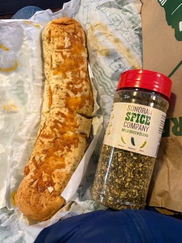 Customer photo review of Serrano, Jalapeno, Hatch Flakes Blend