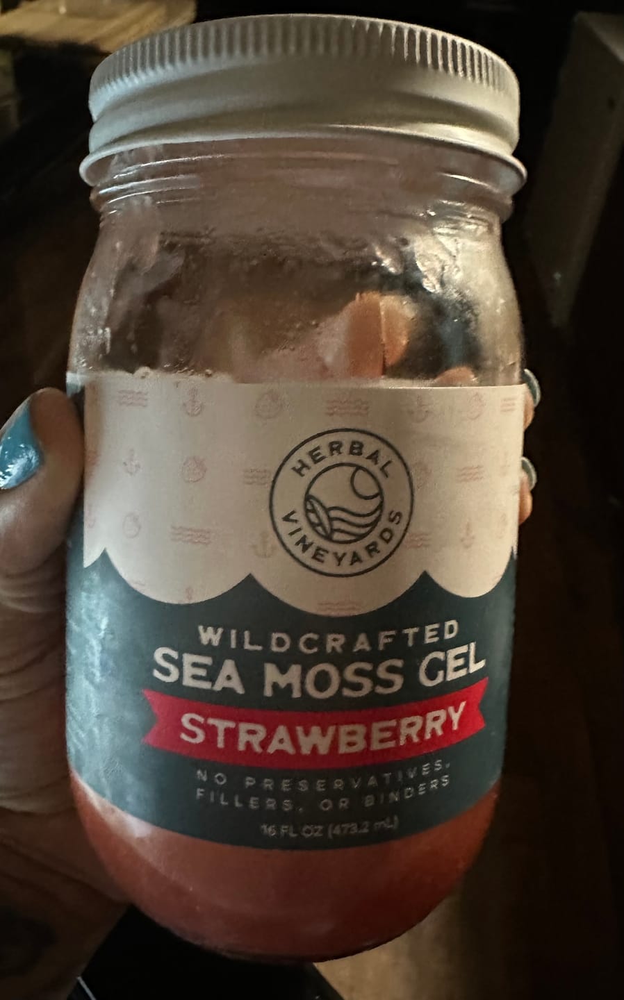Customer photo review of EXCLUSIVE STRAWBERRY SEA MOSS GEL