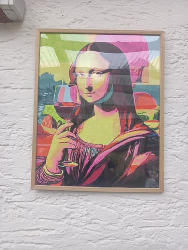 Customer photo review of Malen nach Zahlen - Mona Lisa trinkt Wein