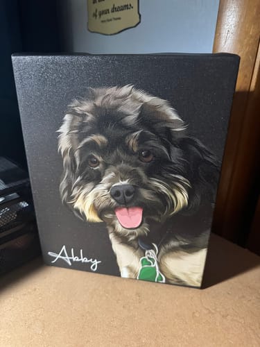 Customer photo review of Pet Art Canvas Wrap