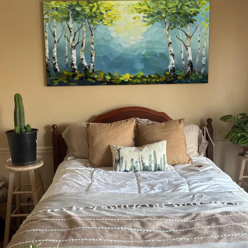 Customer photo review of Tree Textured Painting Canvas #TP006