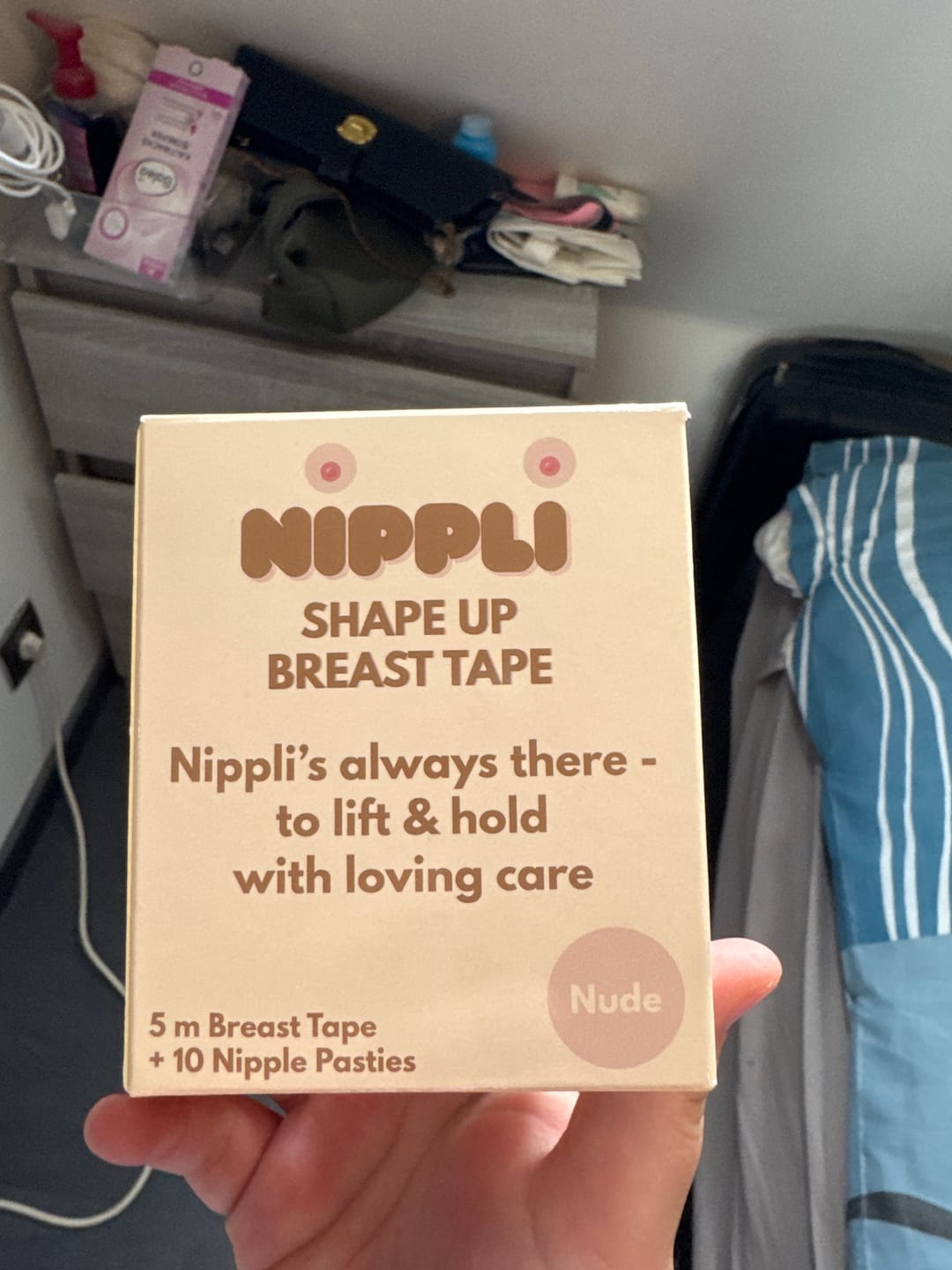 Customer photo review of Shape Up Breast Tape NUDE