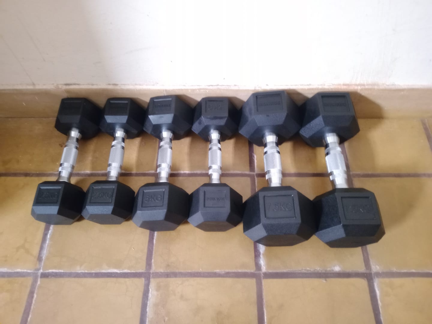 Customer photo review of Mancuerna Hexagonal (2.5 a 50 kg) IRONSIDE