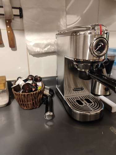 Customer photo review of Cafetera Espresso Bari 5 en 1 Kitchen-It