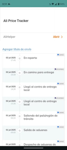 Customer photo review of Reseñas