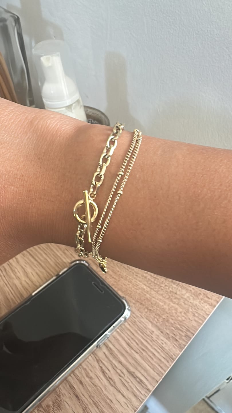 Customer photo review of Double Beaded Bracelet