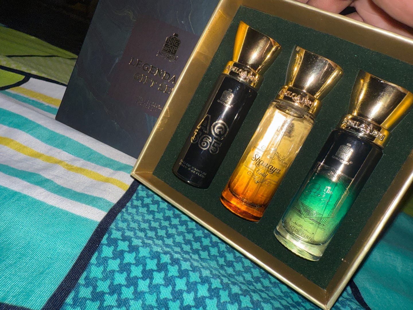 Customer photo review of Legendary Gift Set 3 Pcs Set of Premium Perfume Spray