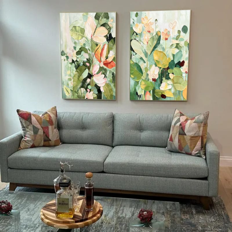 Customer photo review of Flower Textured Painting Canvas #FP069