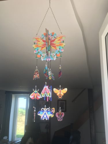 Customer photo review of "Wind Chime" Crystal Art Wooden Hanging Decoration