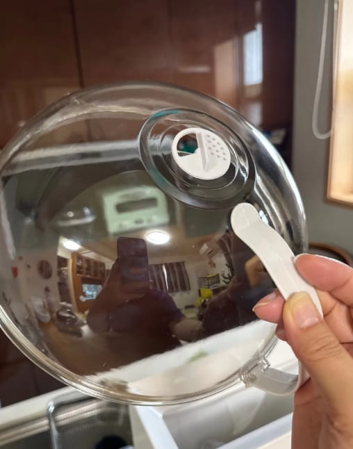 Customer photo review of Clear Guard Microwave Cover
