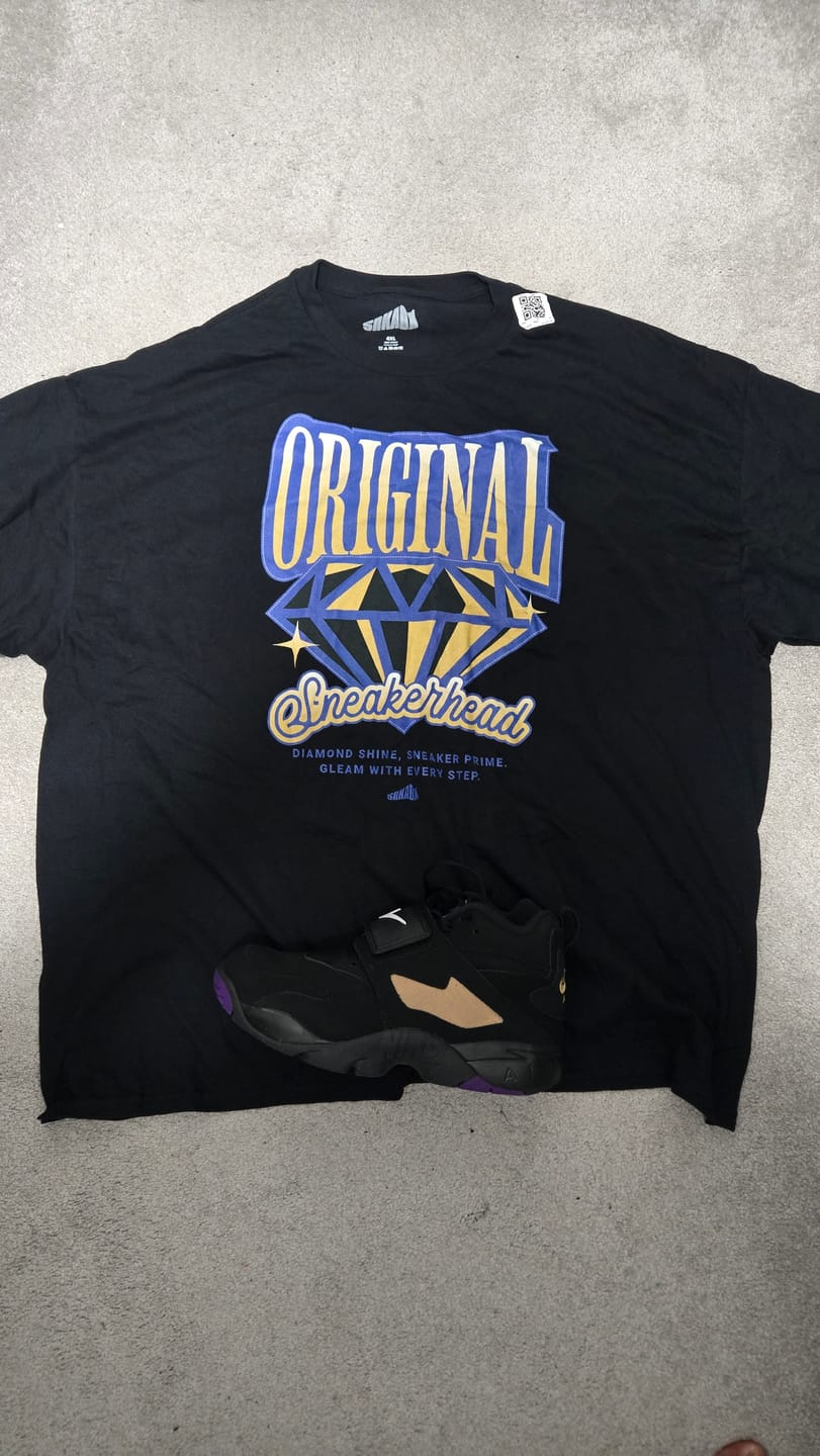 Customer photo review of Original Sneakerhead T-Shirt Matching Diamond Turf Ravens 2025