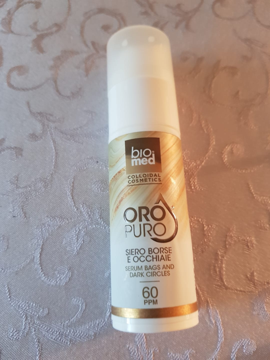 Customer photo review of SIERO BORSE OCCHIAIE ALL'ORO COLLOIDALE ATTIVO 60ppm - BIOMED 30ml