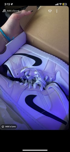 Customer photo review of Jordan 1 Mid Barely Rose (Women's)