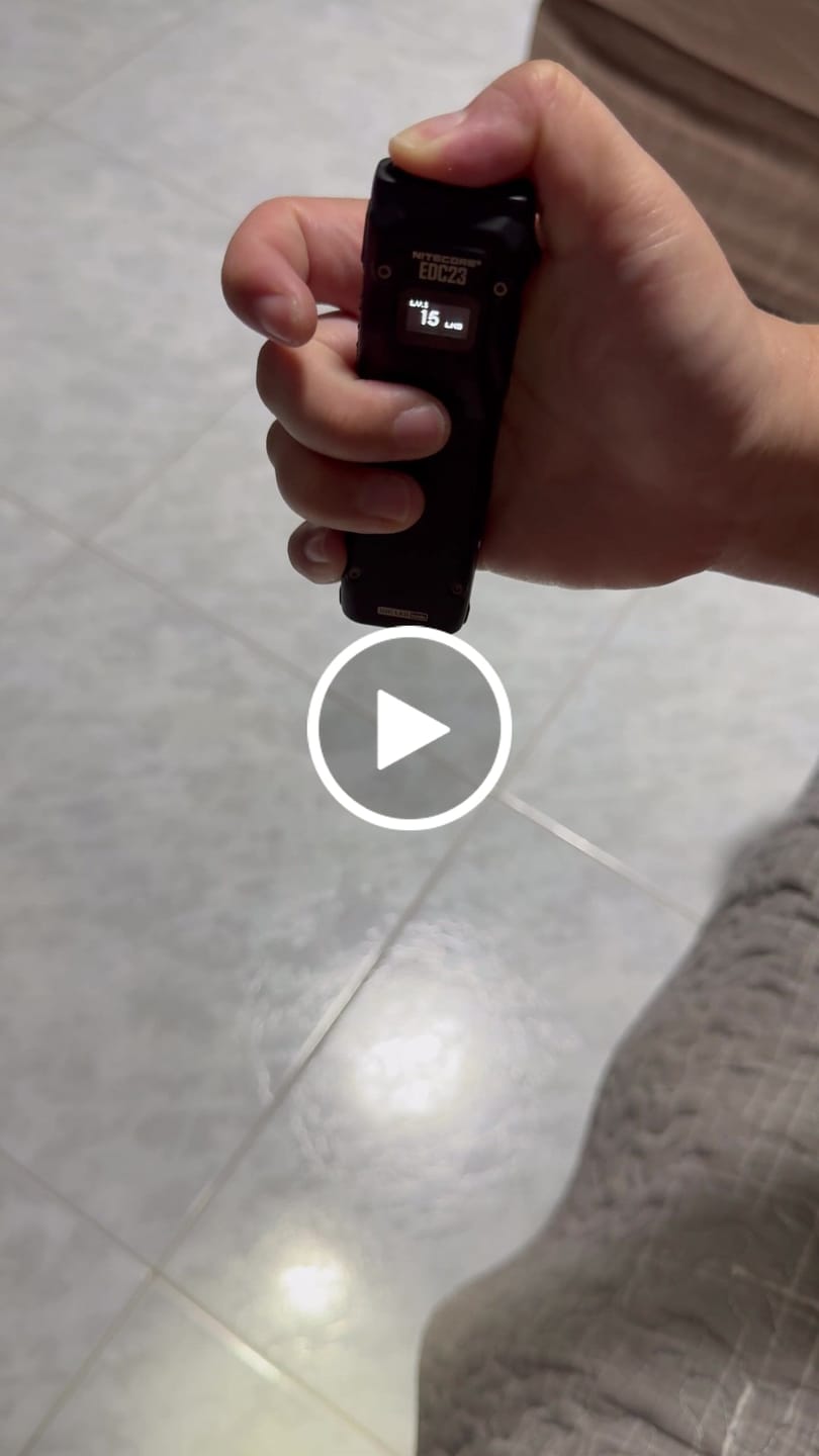 Customer video review of EDC23 - 2500 lumens