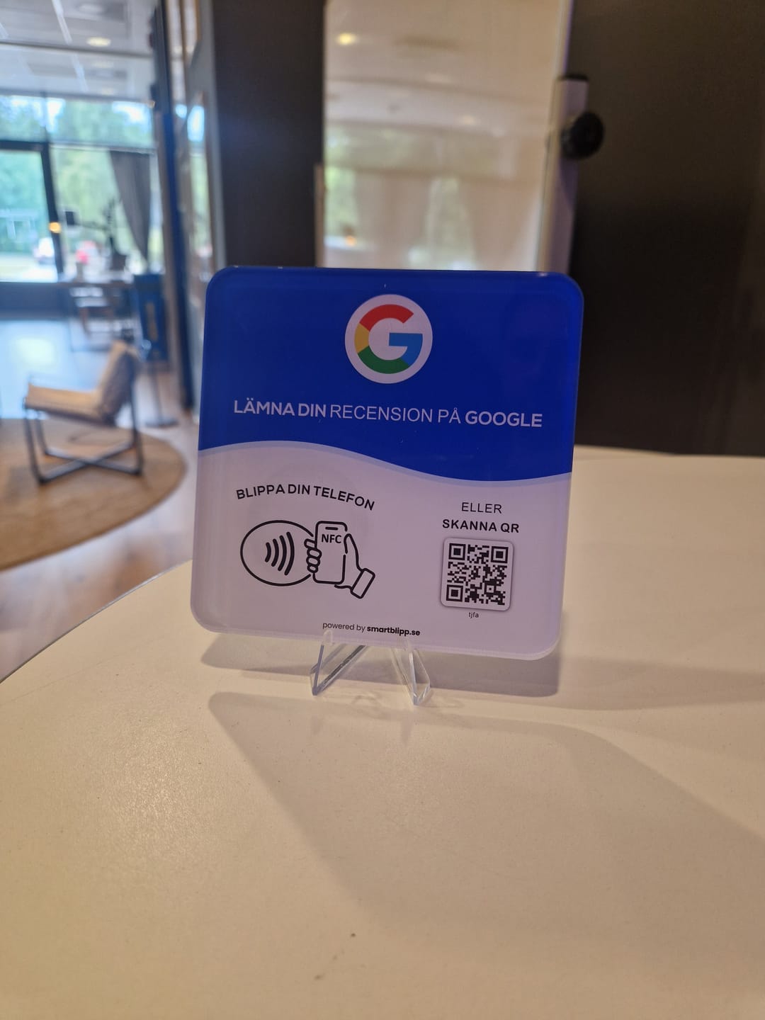 Customer photo review of Google Recensionsplatta
