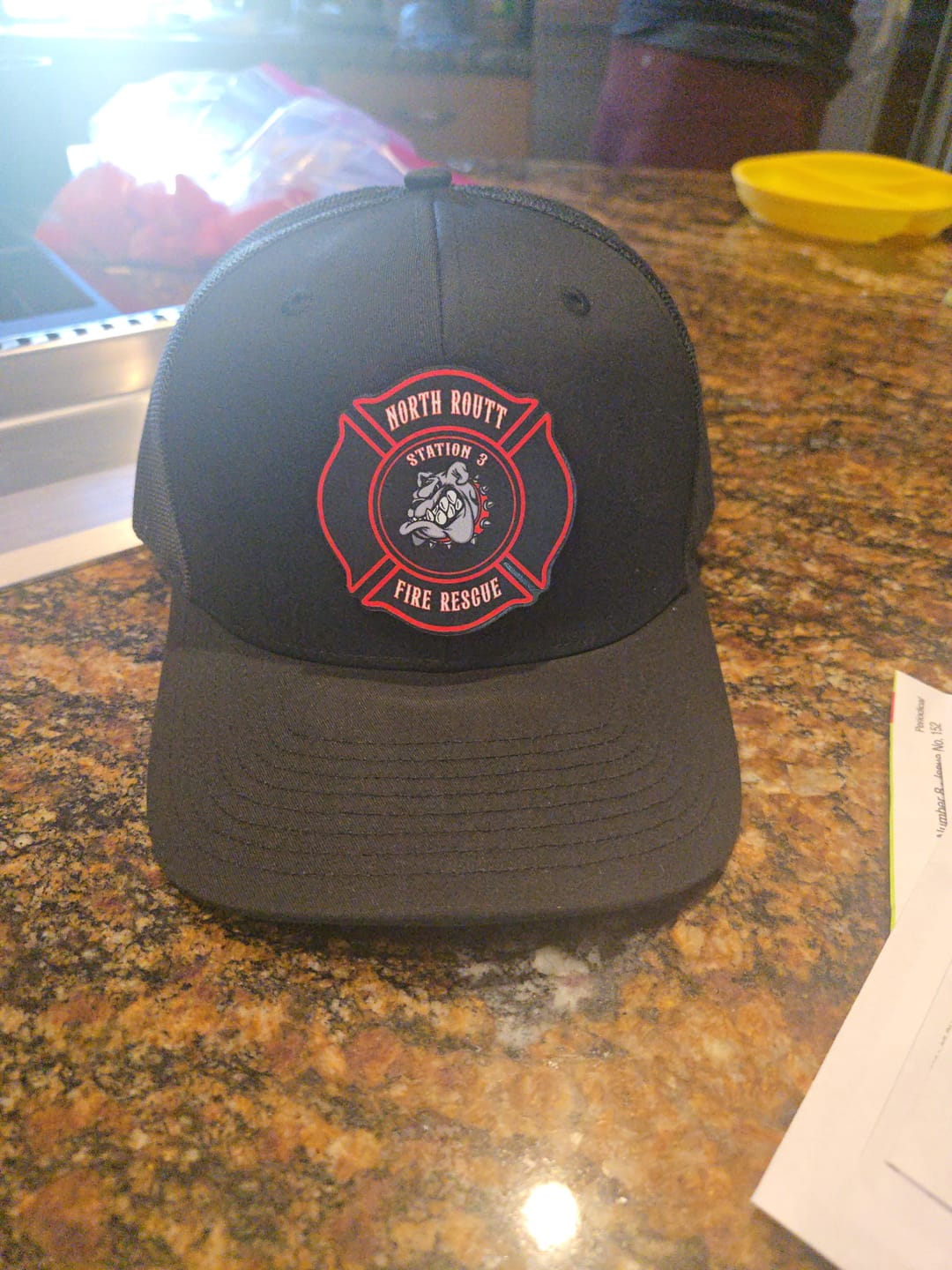 Customer photo review of Full Color Maltese Leather Patch