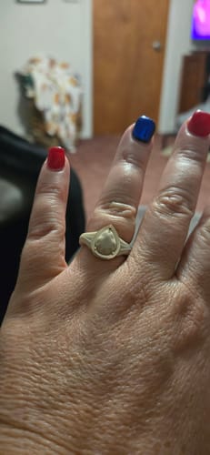 Customer photo review of Emerald Collection- Silicone Rings with Metal Frame - Patented Design