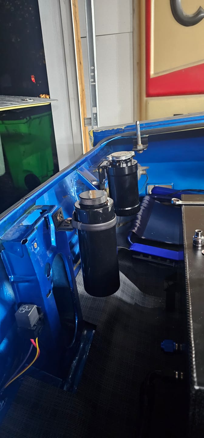 Customer photo review of Coolant Expansion Tank / Remote Fill Billet Black Anodized w/ Mount