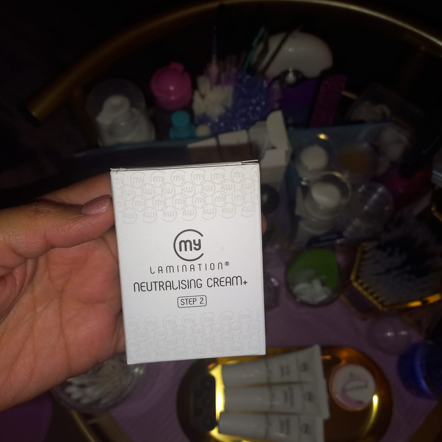 Customer photo review of Neutralising Cream - Laminación (paso 2) | My Lamination