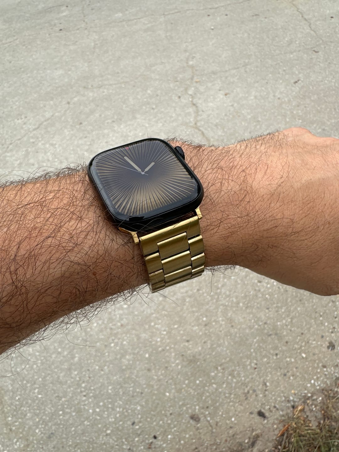Customer photo review of bandkult Apple Watch Gliederarmband "Arctica"