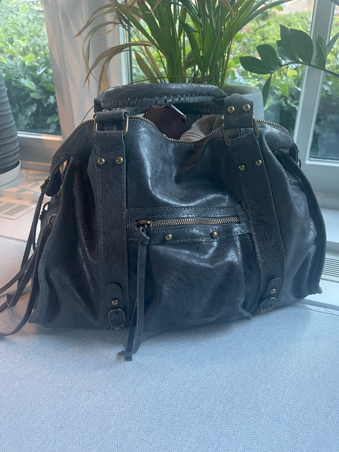 Customer photo review of It girl bag vintage blue