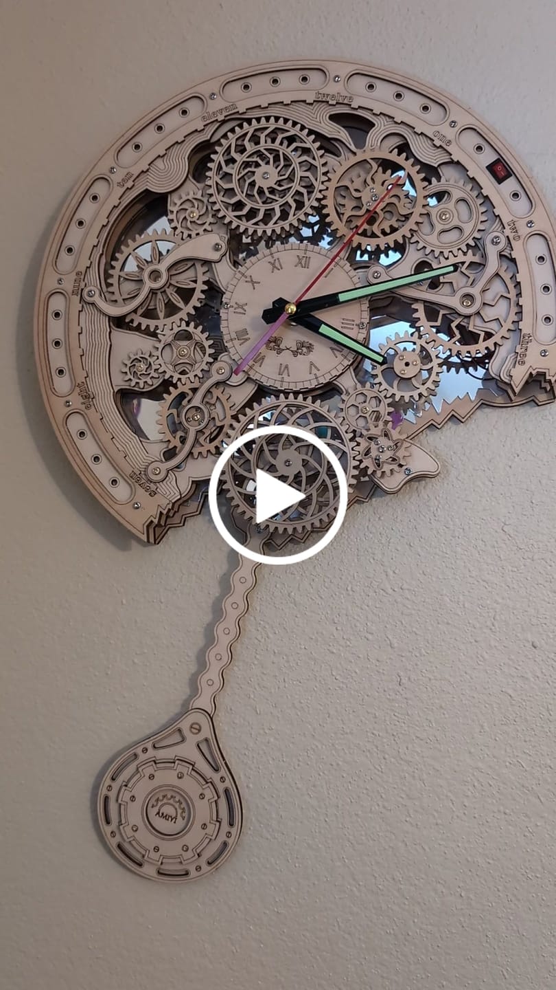 Customer video review of Rokrgeek Gear Pendulum Clock 3D Wooden Puzzle
