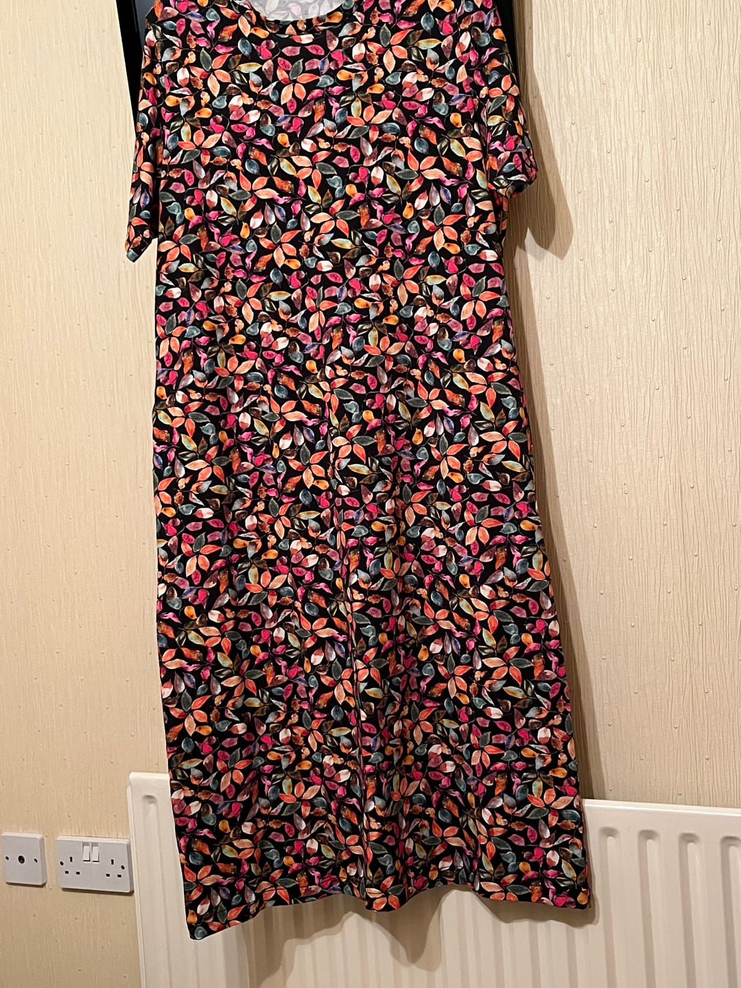 Customer photo review of Chroma Leaves Cotton Jersey Fabric