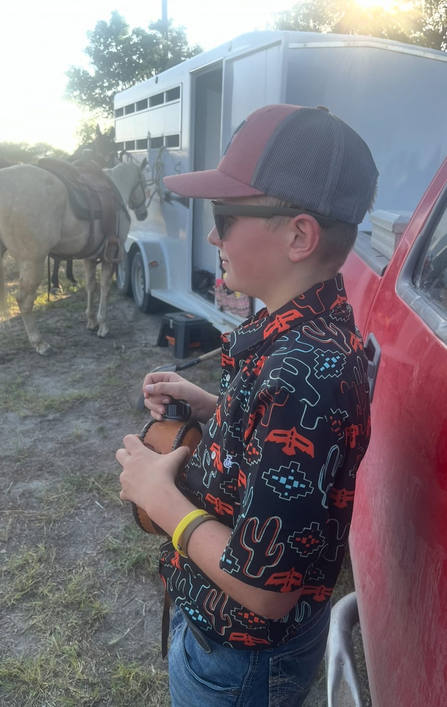 Customer photo review of Desert Cactus Nights Pearl Snap