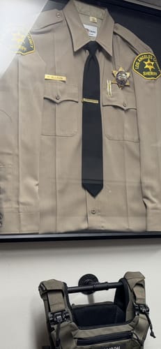 Customer photo review of LASD Los Angeles County Sheriff Badge Customizable Rank and Number