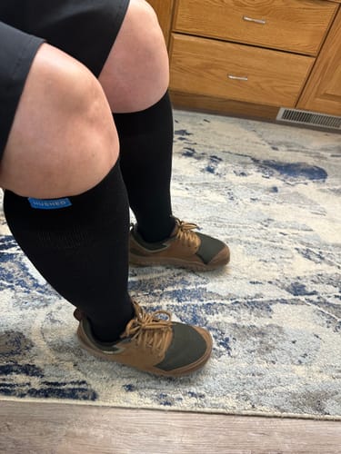 Customer photo review of Performance Eucalyptus Compression Socks