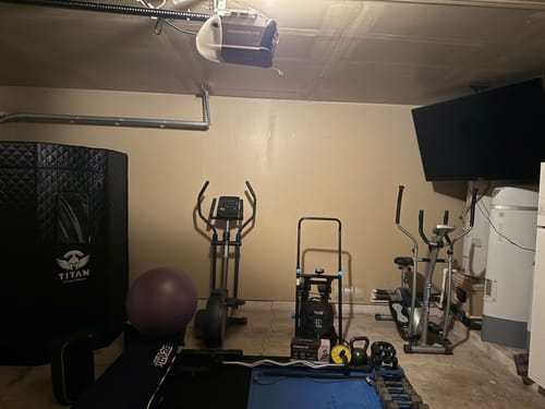 Customer photo review of Steam Sauna Pro with Red Light Therapy