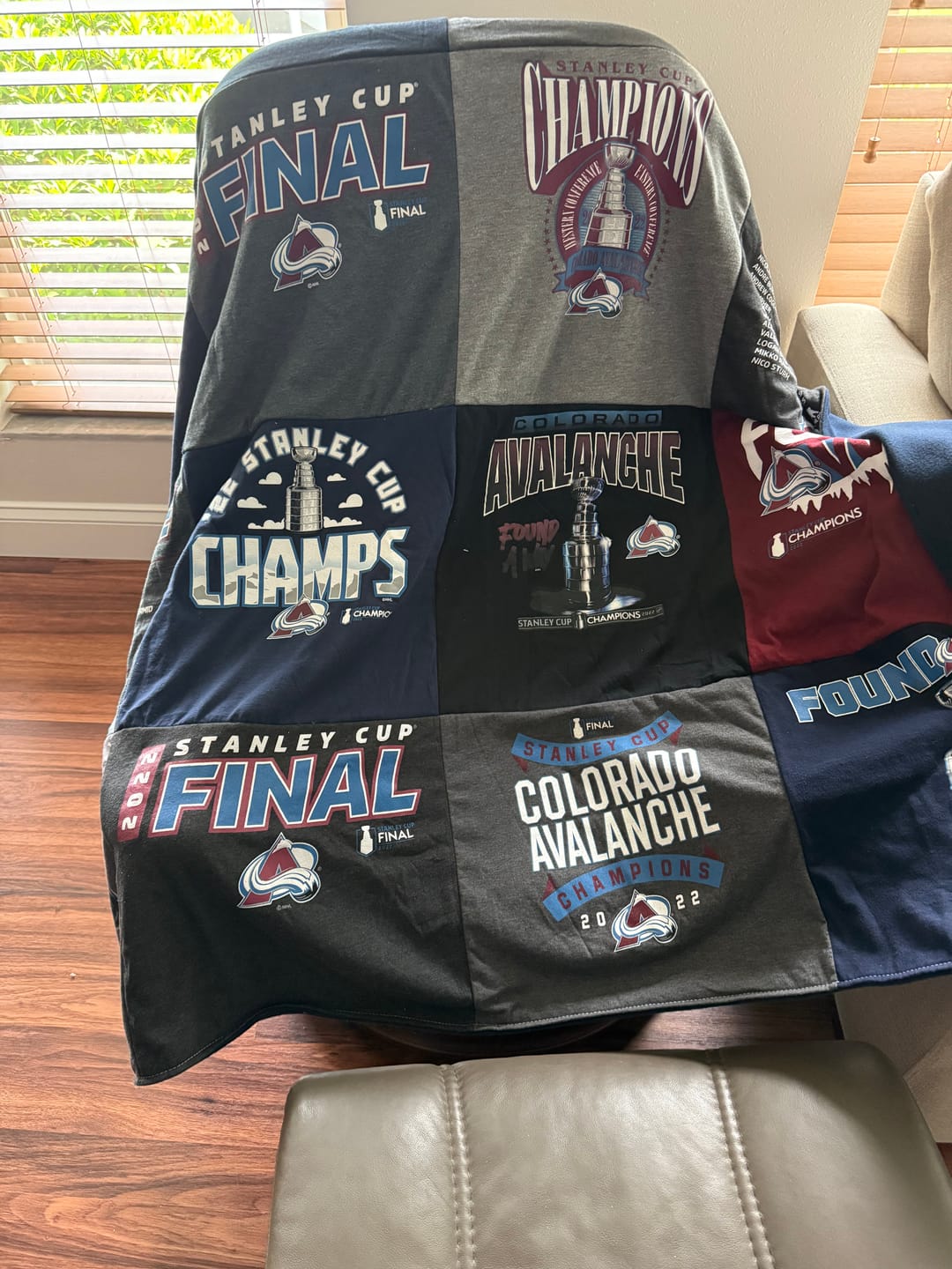 Customer photo review of Quilts for Large and XL T-Shirts