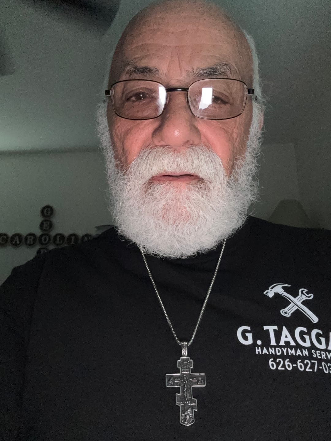 Customer photo review of FREE Today: Titanium Orthodox Jesus Crucifix Necklace Protection Jewelry