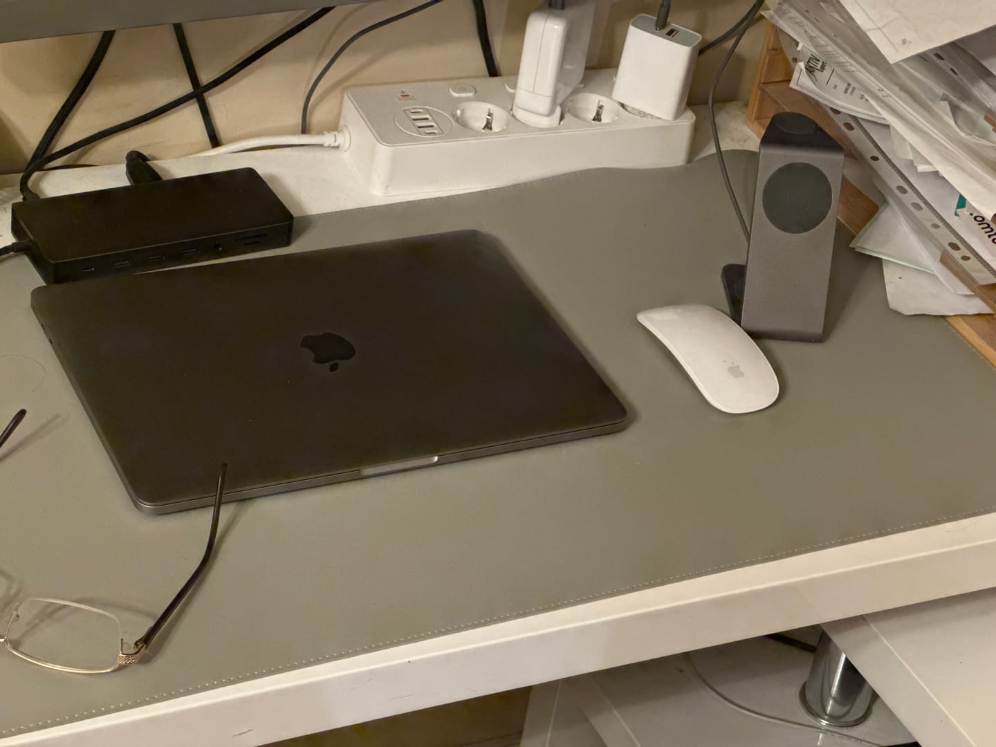 Customer photo review of Premium Desk Mat - Grey