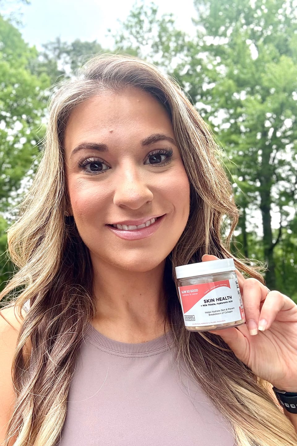 Customer photo review of SKIN HEALTH  with Milk Thistle + Hyaluronic Acid