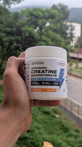 Customer photo review of Wellcore - Pure Micronised Creatine Monohydrate (122g, 33 Servings) Tropical Tango