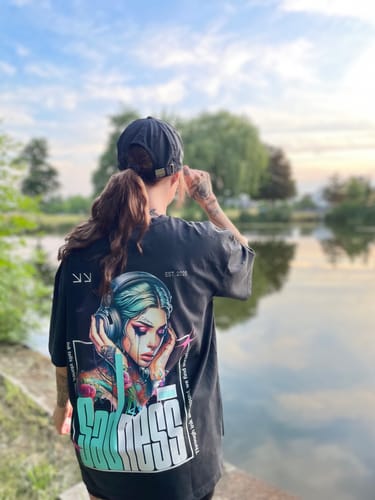 Customer photo review of Sadness - Oversized Shirt