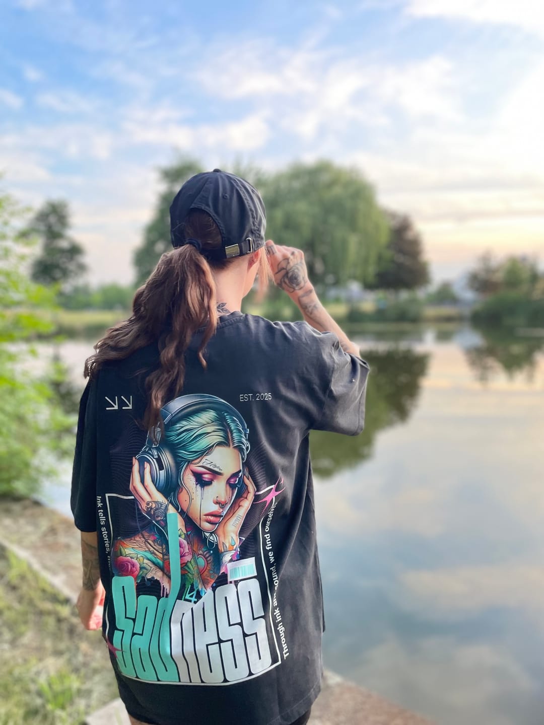 Customer photo review of Sadness - Oversized Shirt
